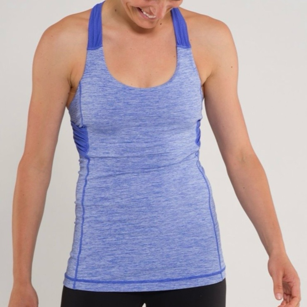 Lululemon Let Me Spin Tank Royal Blue Racerback Size 10